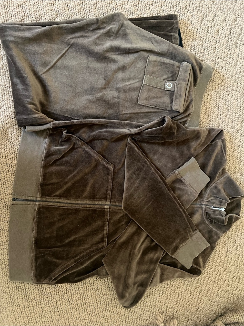 Juicy Couture Brown Velour Tracksuit Set